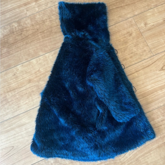 KIDS FAUX FUR MiniMan of France HOODIE COAT - Picture 3 of 10